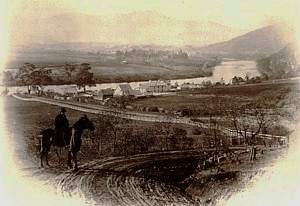 Derwent River from Old Glenfern Road circa 1880